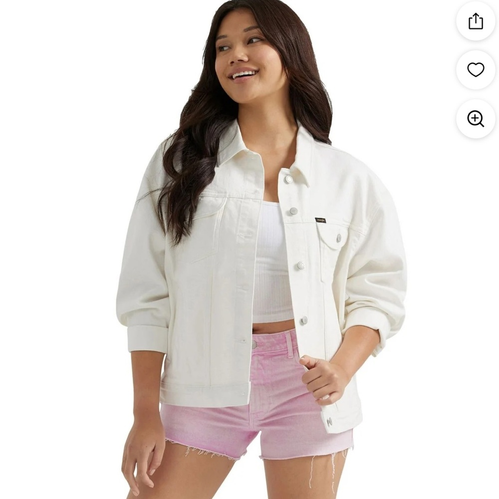 Wrangler Women's White Denim Jacket